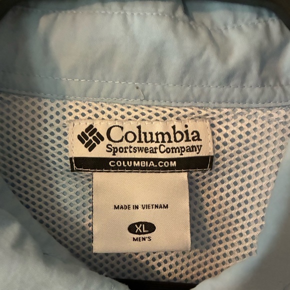 Columbia Bahama Light Blue PFG Short-sleeve Shirt Sz XL - Picture 6 of 7